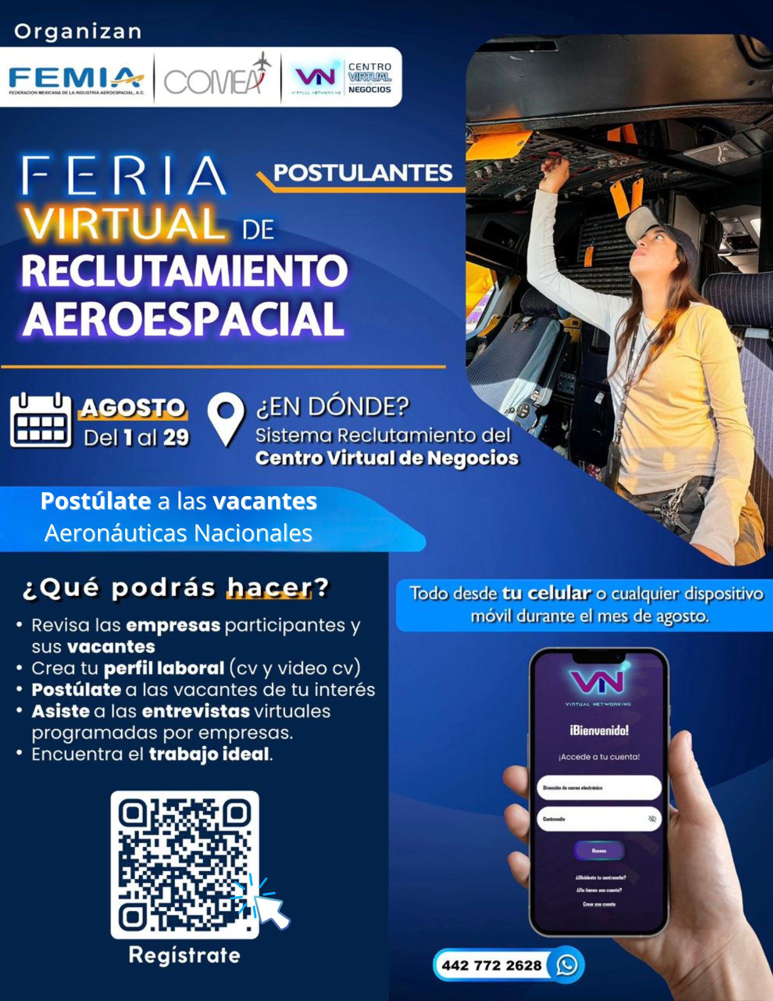 Feria Virtual de Reclutamiento Aeroespacial